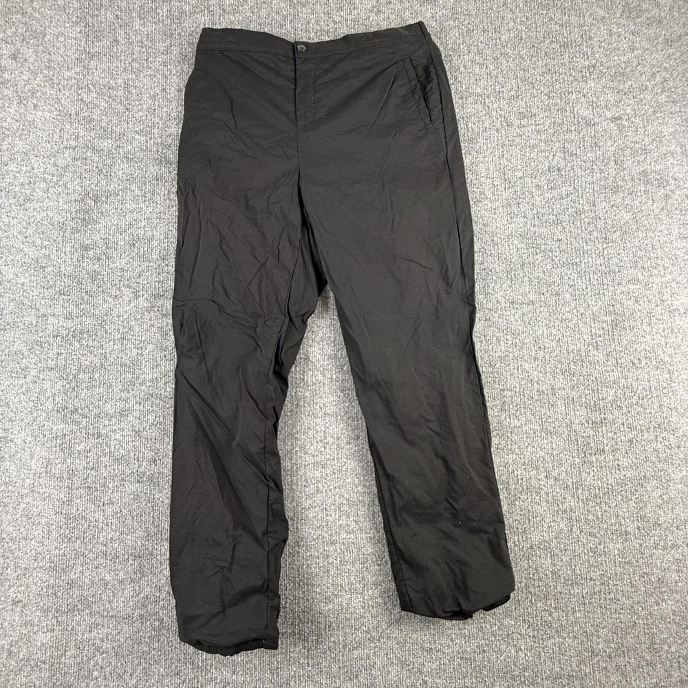 Stormpack Rain Pants Mens‎ Large Black Insulated Lined Water Resistant Stretch